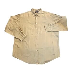 Daniel Cremieux Beige Button-Down Shirt Mens Size XXL